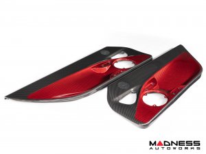 Alfa Romeo 4C Carbon Fiber Door Panels - w/ Red Candy Accents Alfa Romeo 4C Carbon Fiber Door Panels - w/ Red Candy Accents
